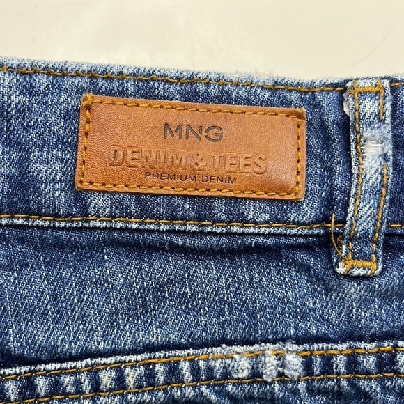 Mango Denim Cutoff Shorts High Rise Size 6 - Picture 12 of 16